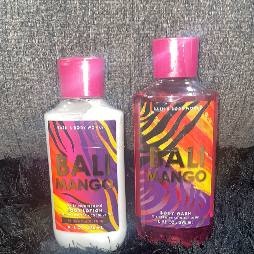 Bath & Body Works Pink and Orange Body Wash